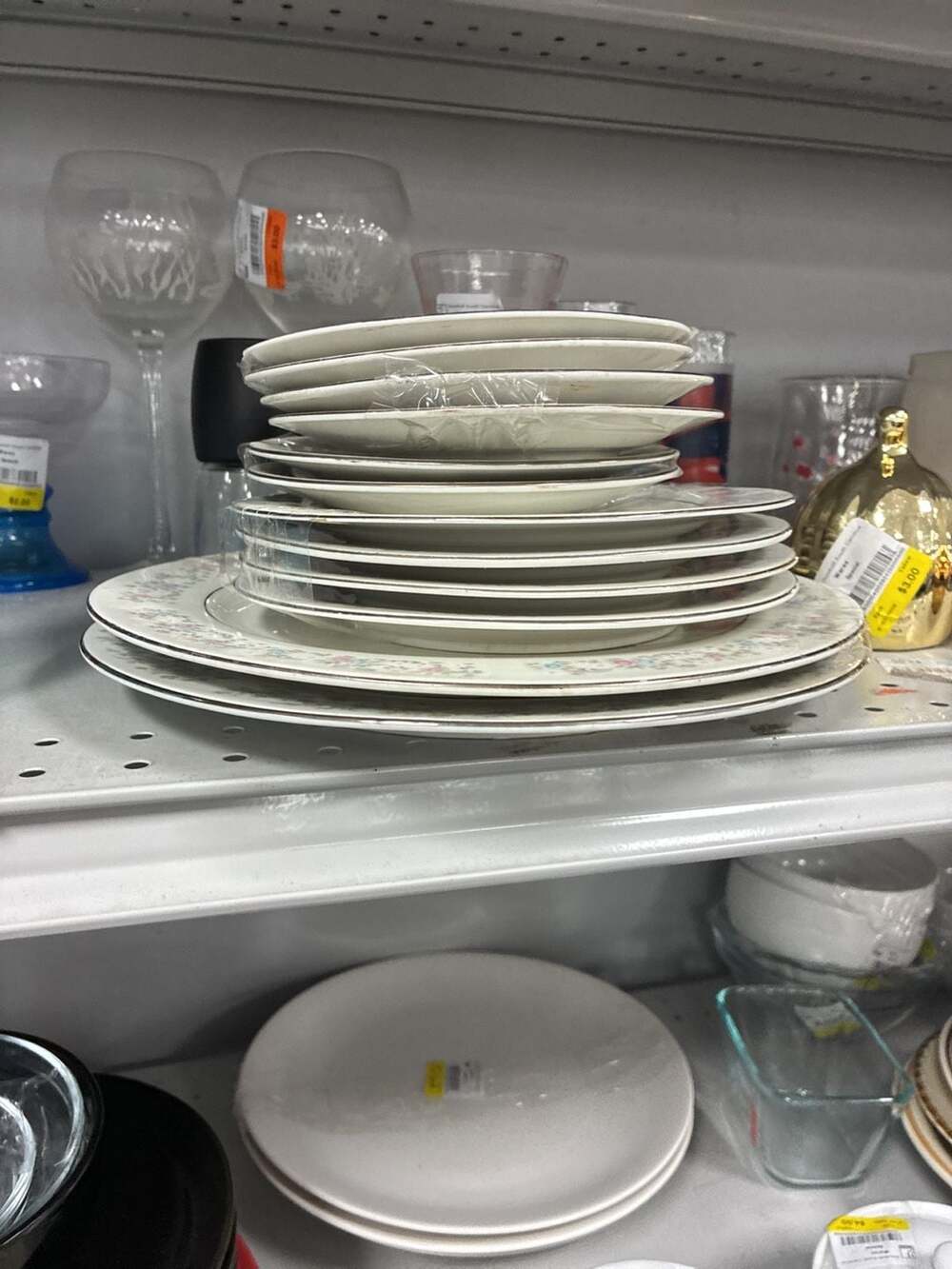 Dynasty Fine China Dinner Plates Set Floral Floral